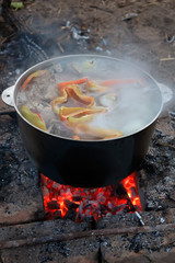 preparation of soup