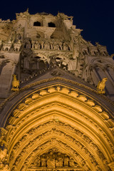 Obraz premium Cathedrale d'Amiens - Eclairage nocturne