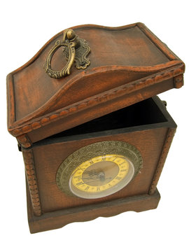 old wooden clock
