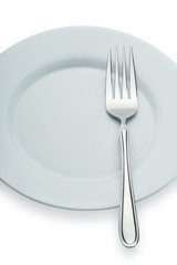 fork on a plate