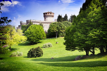 Fototapeta na wymiar Medieval castle in Tuscany