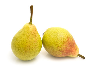 Yellow pear isolated on white