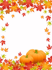 Obraz na płótnie Canvas Halloween card with pumpkins (set1)