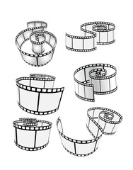 set of curved photographic film - 16492448