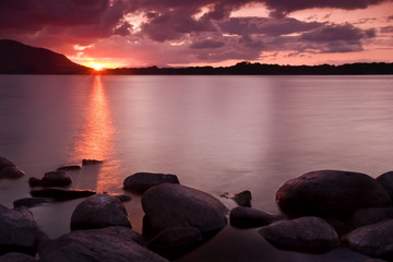 Lake of Killarney sunset