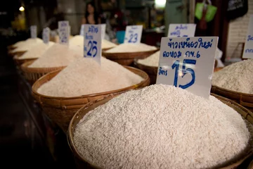 Foto auf Acrylglas Reis auf einem asiatischen Markt © Jan Schuler