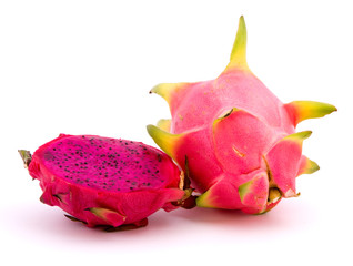 Dragon fruit on a white background