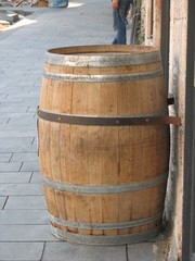Naklejka premium Wooden barrel