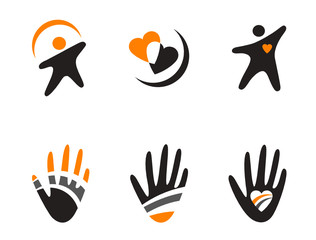 Fototapeta premium Set of color symbols