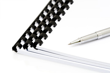 Stylo bille sur carnets vierges