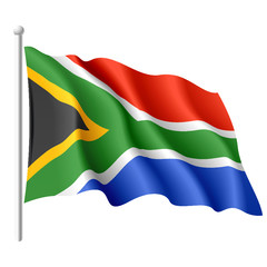 Flag of South Africa. Vector.