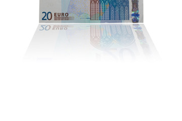 20 eur Geldschein spiegelung rand