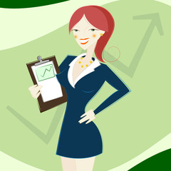 business woman vector