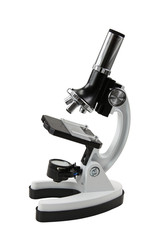 Microscope isolated on white background