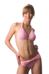 Obraz premium pink swimsuit