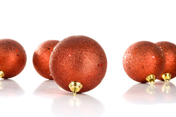 red christmas-balls