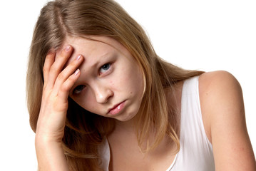 Obraz premium sad girl