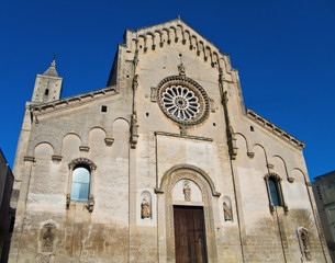 Fototapeta na wymiar Katedra. Sassi. Matera.