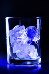 Ice in glass
