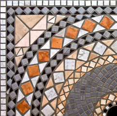 Detail of marble mosaic background