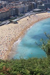 Bucht von San Sebastian - Strand in Donostia