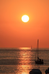 Sonnenuntergang in Spanien (Donostia)