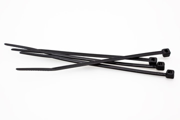 Cable ties isolated
