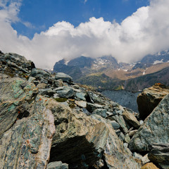 Rocce e panorami di alta montagna