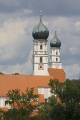 Kirchtürme von Haindling (Niederbayern)