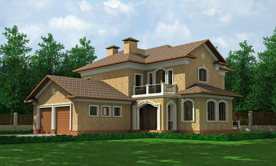 Fototapeta premium modern house