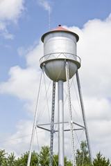 Small town water tower