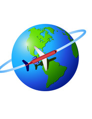 Fototapeta premium travel plane