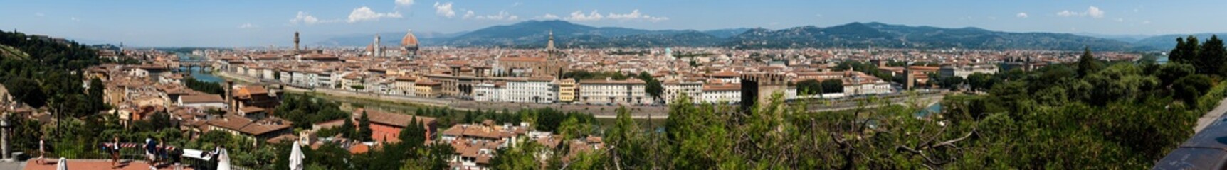 Fototapeta na wymiar Panorama Florenz Toskana Italien
