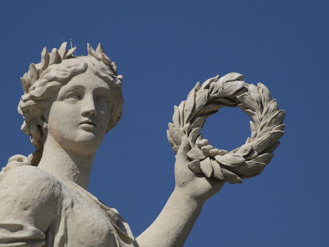 Escultura neoclasica en el palacio de Versalles