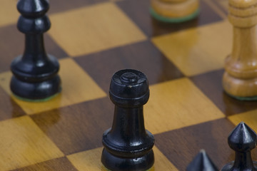 Chess made of wood © Alexander Sánchez