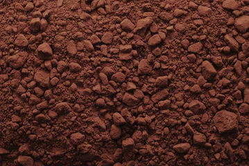 Plaid mouton avec photo Chocolat cocoa powder background