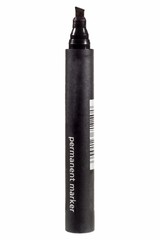 Black felt tip marker isolated on a white background