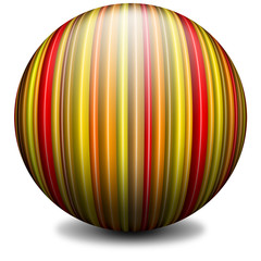 Sfera a Righe-Ray Globe-Sphere à Rayures-Verticale