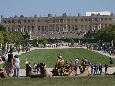 Panoramica del palacio y los jardines de Versalles