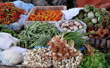 morning market in laos