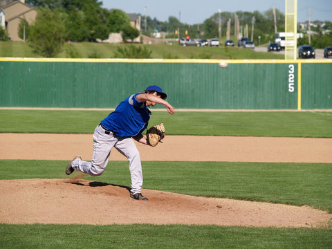 High School Baseball Pitcher