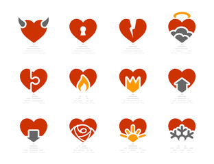 Hearts icons | Sunshine Hotel series