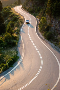 Fototapeta winding road