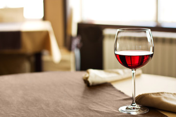 Red Wine on table
