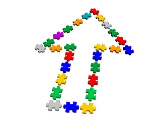 puzzle piece arrow