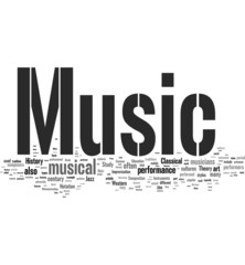 Music tag cloud