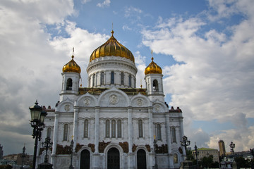 Fototapeta na wymiar Christ the Savior Cathedral in Moscow, Russia