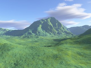 Fototapeta premium Grüne Landschaft