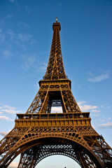 Fototapeta na wymiar Eiffel Tower - Tour Eiffel - Paris France - Sunset