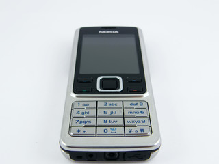 Cell phone isolated on white background